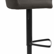 Barová stolička Avanja, tkanina, antracitová - 3