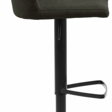 Barová stolička Avanja, tkanina, olivová - 3