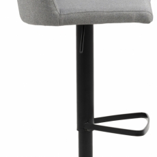 Barová stolička Avanja, tkanina, svetlo šedá - 3