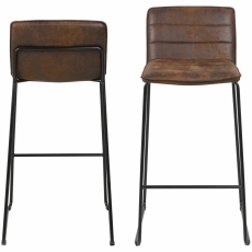 Barová stolička Beky (Súprava 2 ks), hnedá - 2