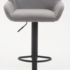 Barová stolička Brag (Súprava 2 ks), textilná látka, čierna - 3