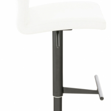 Barová stolička Cadiz, syntetická koža, čierna / biela - 3