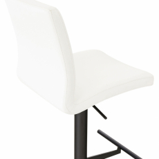 Barová stolička Cadiz, syntetická koža, čierna / biela - 4