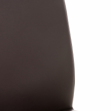 Barová stolička Cadiz, syntetická koža, čierna / hnedá - 6