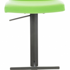 Barová stolička Cadiz, syntetická koža, čierna / zelená - 2