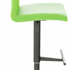 Barová stolička Cadiz, syntetická koža, čierna / zelená - 3
