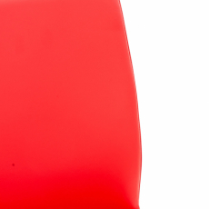 Barová stolička Cadiz, syntetická koža, oceľ / červená - 6