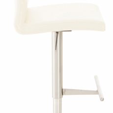 Barová stolička Cadiz, syntetická koža, oceľ / krémová - 3