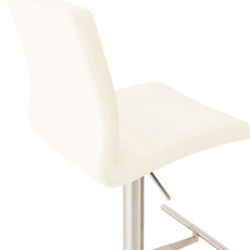 Barová stolička Cadiz, syntetická koža, oceľ / krémová - 4
