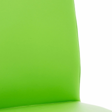 Barová stolička Cadiz, syntetická koža, oceľ / zelená - 6