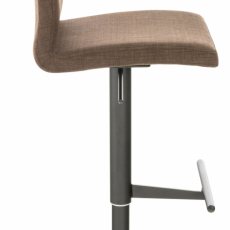 Barová stolička Cadiz, textil, čierna / hnedá - 3