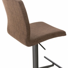 Barová stolička Cadiz, textil, čierna / hnedá - 4