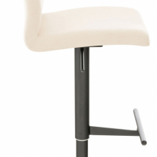 Barová stolička Cadiz, textil, čierna / krémová - 3