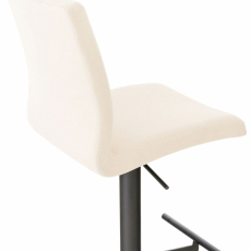 Barová stolička Cadiz, textil, čierna / krémová - 4