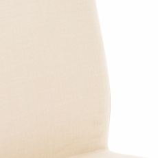 Barová stolička Cadiz, textil, čierna / krémová - 5