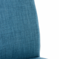 Barová stolička Cadiz, textil, čierna / modrá - 5