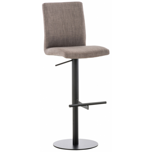 Barová stolička Cadiz, textil, čierna / šedá - 1