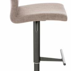Barová stolička Cadiz, textil, čierna / šedá - 3