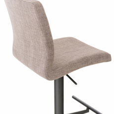 Barová stolička Cadiz, textil, čierna / šedá - 4