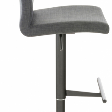 Barová stolička Cadiz, textil, čierna / tmavo šedá - 3