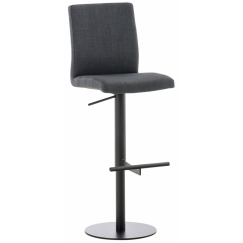 Barová stolička Cadiz, textil, čierna / tmavo šedá