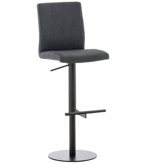 Barová stolička Cadiz, textil, čierna / tmavo šedá