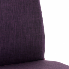 Barová stolička Cadiz, textil, oceľ / fialová - 5