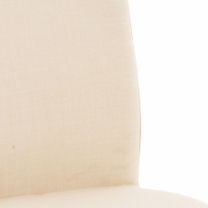 Barová stolička Cadiz, textil, oceľ / krémová - 5
