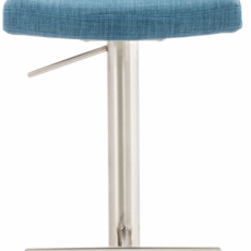Barová stolička Cadiz, textil, oceľ / modrá - 2