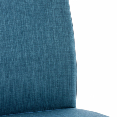 Barová stolička Cadiz, textil, oceľ / modrá - 5