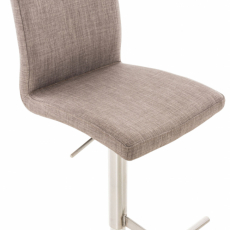 Barová stolička Cadiz, textil, oceľ / šedá - 4