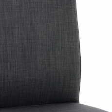 Barová stolička Cadiz, textil, oceľ / tmavo šedá - 5