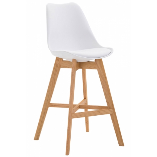 Barová stolička Cane, biela - 1