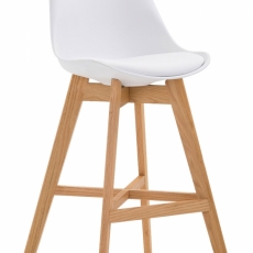 Barová stolička Cane, biela - 1