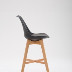 Barová stolička Cane, čierna - 3