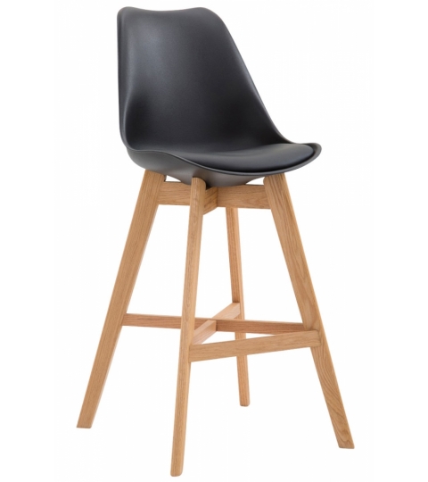 Barová stolička Cane, čierna