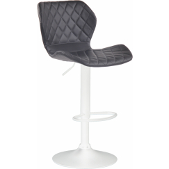 Barová stolička Cork, syntetická koža, biela / čierna