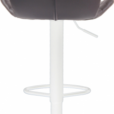 Barová stolička Cork, syntetická koža, biela / hnedá - 5