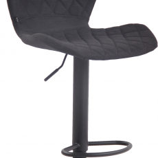 Barová stolička Cork, textil, čierna / čierns - 1