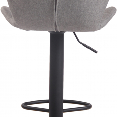 Barová stolička Cork, textil, čierna / šedá - 5
