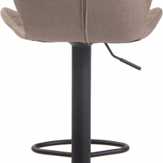 Barová stolička Cork, textil, čierna / taupe - 5