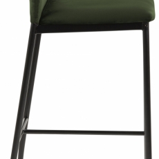 Barová stolička Demina (SET 2ks), tkanina, olivová - 3