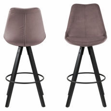 Barová stolička Dima (SET 2ks), tkanina, červená - 1