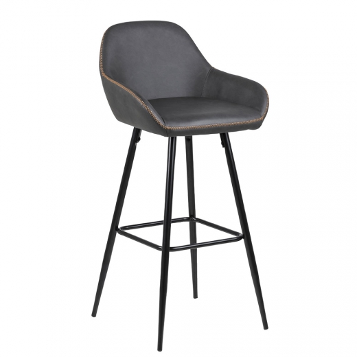 Barová stolička Disca (Súprava 2 ks), holubičia sivá - 1