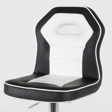 Barová stolička Dolphin (SET 2 ks) čierna / biela - 2