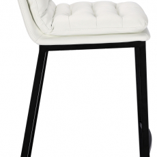 Barová stolička Dundalk, čierna / biela - 3