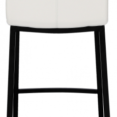 Barová stolička Dundalk, čierna / biela - 5