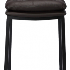 Barová stolička Dundalk, čierna / hnedá - 2