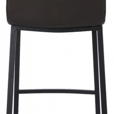 Barová stolička Dundalk, čierna / hnedá - 5