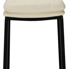 Barová stolička Dundalk, čierna / krémová - 2